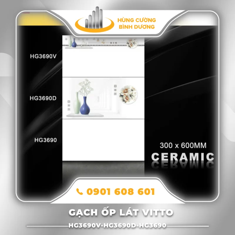 Gạch Ceramic HG3690V HG3690D HG3690 HC