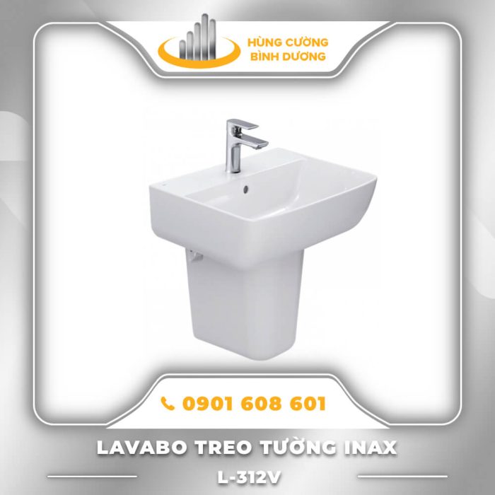 Lavabo-Treo-Tường-Inax-L312V-L298VC